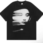 New Printed Pattern Washed Short Summer Top Men's T-shirt Sleeved Streetwear Retro T-shirt Suitable for Both Men and Women