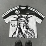 2025 Summer New sporty, casual and fashionable outdoor 3D digital printed soft comfortable and breathable men's T-shirt